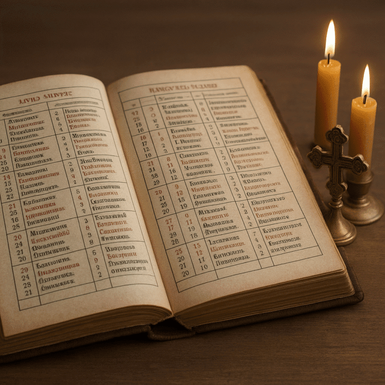 Jak wygląda kalendarz liturgiczny w prawosławiu