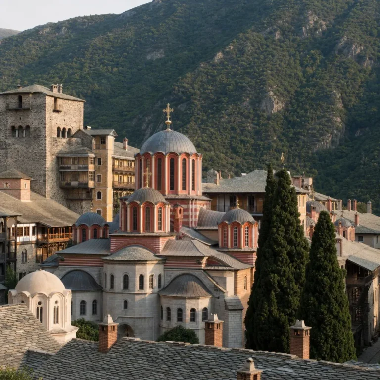 Monaster św. Pantelejmona – Góra Athos, Grecja